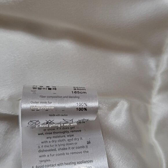 Beige mink fur coat - never worn! - Picture 9 of 11